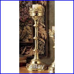 Solid Brass Church Candle Holder 19 Chartres France Cathedral French Gothic