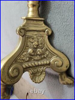 Tall Brass Italian Candlestick Candlestand Candle Holder, 23-1/2 H, 5 Platform