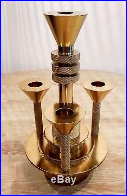 Tom Dixon Cog Candelabra Brass Candle Holder Aluminium
