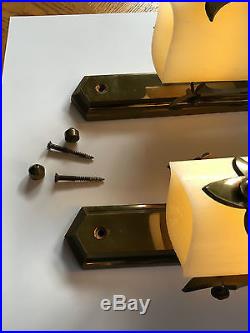 Very High Quality Solid Brass Estate Candle Holders Wall Sconces 21 X 7 X 9