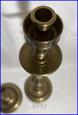 Very TALL 30-1/2 Pair Brass Maitland Smith Twist Candlestick withGlass Hurricanes