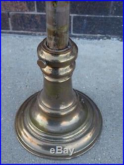 Victorian Antique Church altar brass adjustable 7 lighter candelabra Candlestick