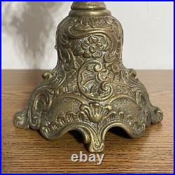 Vintage 5 Arms Brass Candelabra Candle Holder 15.75 Tall Intricate Design