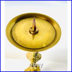 Vintage Baroque 15 Brass pillar Candlestick Holder STUNNING