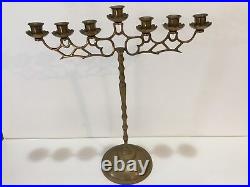 Vintage Brass 7 arms Candelabra Candle Holder, 19 1/2 Tall x 17 Widest