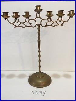 Vintage Brass 7 arms Candelabra Candle Holder, 19 1/2 Tall x 17 Widest