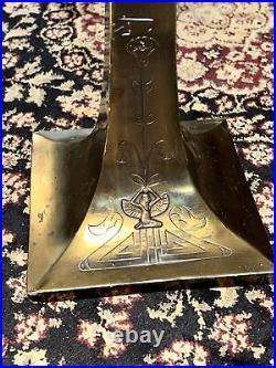 Vintage Brass Candelabra 5 Candle Holder Art Nouveau Benedict Karnak Brass #271
