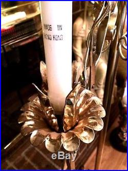 Vintage Brass Candelabra Candle Holder Floor Stand Wedding/Church 60