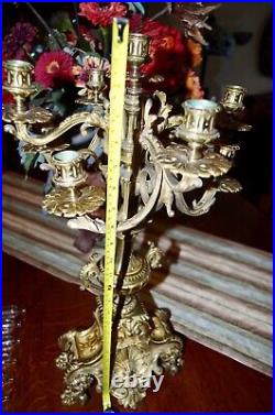 Vintage Brass Candelabra Exquisite