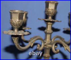 Vintage Brass Candle Holder Candelabra