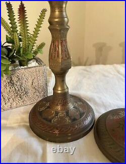 Vintage Brass Candle Holders