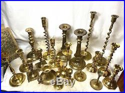 Vintage Brass Candlesticks Taper Candle Holder Wedding Party Boho Decor Lot/20
