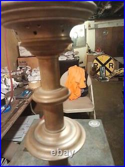 Vintage Brass Church Candle Holder Lions Feet