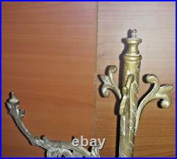 Vintage Candelabra Brass, ? Antique handmade Candle Hold? French 1800s Orthodox