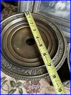 Vintage Castilian Candle Holder Brass Heavy 5 pounds