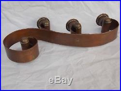 Vintage HECTOR AGUILAR Mexican Copper & Brass Candle Holder Taxco 1940s