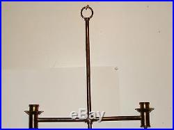 Vintage Hanging Brass Candle Holder Chamberstick