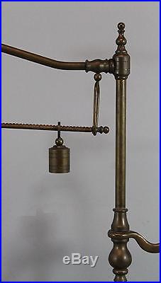 Vintage Italian Chapman Brass Balance Scale & Candle Holder, No Reserve