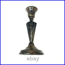 Vintage Metal & Brass Candle Holders for Floor, Elegant Collectibles, Set of 4