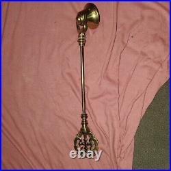 Vintage Ornate Solid Brass Candle Snuffer Heavy 13.5