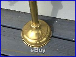Vintage PAIR Adjustable Brass 7 Candle Holders From Local PA Church Candelabra