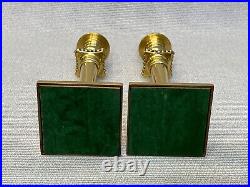Vintage Pair of English Brass Candlesticks, 7 Tall, 2 1/2 x 2 1/2 (Base)