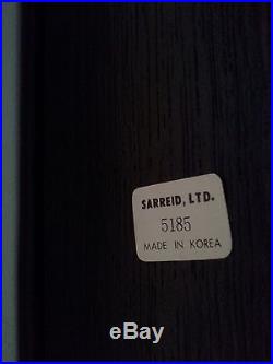 Vintage Rare Sarreid 5185 Solid Brass & Leather Candle Holder