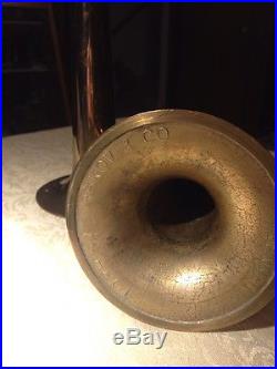 Vintage Torben Orskov Brass Candle Holders Denmark Trumpet Model