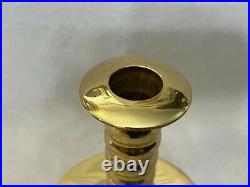 Vintage Virginia Metalcrafters Brass Candlestick, CW 16-13, 8 1/4 Tall, 6 Wide