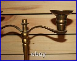 Vintage brass candle holder candelabra