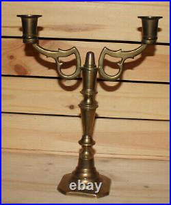 Vintage brass candle holder candelabra