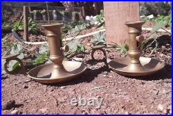 Vintage candle holder brass Hand held Candlestick Holder Table Candlelight Stand