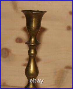 Vintage hand crafted brass candle holder candlestick