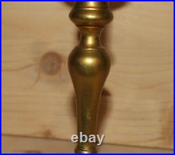 Vintage hand crafted bronze candlestick candle holder