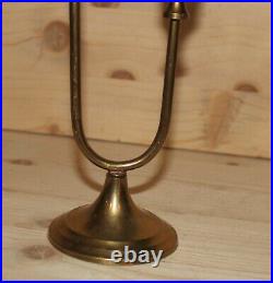 Vintage hand made brass candle holder candelabra