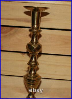 Vintage hand made brass candlestick