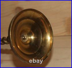 Vintage hand made brass spiral candlestick