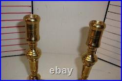 Virginia Metalcrafters Colonial Williamsburg Brass Candlesticks CW-16-36 set of2