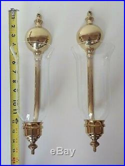 Virginia Metalcrafters Harvin Brass Wall Sconces Colonial Williamsburg #2011