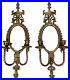 Vtg Brass Pair Glo-Mar 2 Arm Wall Sconce Candelabra Mirror Candle Holders Gold