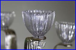 WMF Ikora Mid-Century Modern Silver Plate Candle Holders WMF E. P. BRASS GERMANY