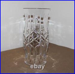 Waterford Crystal LISMORE Candle Hurricane Lamp with Brass Base 10.5 Tall (5 Lbs)