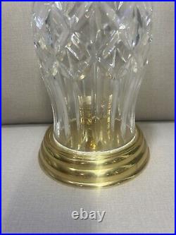 Waterford Crystal Prescott Hurricane Brass Candle Holders 12 Rare